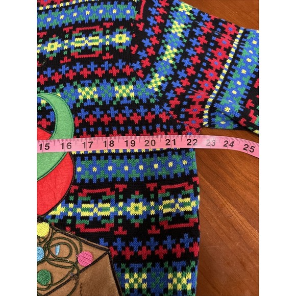 Blizzard Bay Men's Dinosaur Dino T Rex Ugly Christmas Sweater Lights Up Sz L - Picture 11 of 14